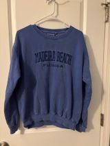 Comfortex Blue Madeira Beach Sweatshirt, Sz M Photo 0