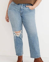 NWT Madewell Curvy Perfect Vintage straight Jean Photo 0