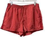 Athleta Expedition Etruscan Red Hiking Athletic Shorts‎ Size 8 Preppy Athleisure Photo 0
