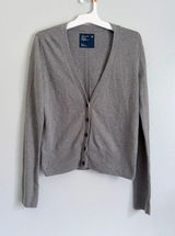Vintage 2009 American Eagle Gray Rabbit Hair Cardigan Sweater Women’s M Y2K Photo 0