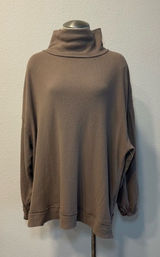 Free People We The Free Winnie Turtle Neck Cutout Ribbed Tunic Top 428 Photo 0