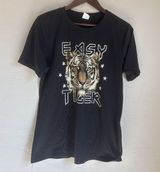 Alexis G Los Angeles Womens Black Easy Tiger Graphic T-Shirt Band Style Top M Photo 0