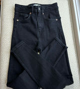 Zara Black High Rise Skinny Ankle Jeans size 4 Photo 0