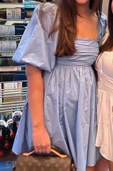 Abercrombie Emerson Poplin Puff Sleeve Mini Dress Photo 0