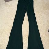 Aerie Real Me High-Waisted Crossover Flare Leggings Dark Green Size Medium Photo 0