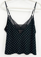 Victorias Secret Polka Dot Lace Trim Retro Pinup Rockabilly Cami Top Size L Photo 0