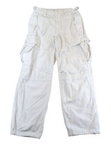 TNA Aritzia White Cotton‎ Wide Leg Cargo Pants Size 2 RVST 03-06-41848-R-SU23 Photo 0