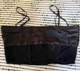 NAKED WARDROBE | Black Sheer Corset Satin Corset Bustier Top Large BNWT Photo 0