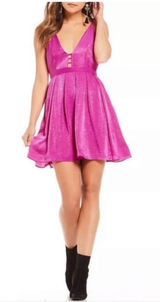 NWT Free People Gabby party all night‎ dress pink size 0 Photo 0