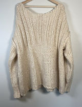 Free People Be There Knit Oversized Comfy‎ Sweater Size Small Cozy Indie sleeze Photo 0