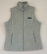 Columbia Benton Springs Fleece Vest Womens Medium Grey Full Zip XL6953 Photo 0