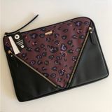 Cotton On leopard print laptop bag purple 15 inch Photo 0