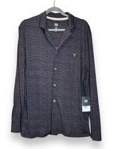 Frye Men's Heathered Notched Collar Premium Pajama Loungewear Top Size‎ M Black Photo 0