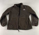 The‎ North Face Jacket Girls Large 14-16 Brown Full Zip Fleece Zipper Broken Photo 0