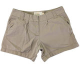 J.Crew Classic Twill Chino City Fit Shorts Khaki Tan Cotton Womens Size 12‎ Photo 0