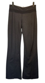 Lululemon Gray Black Wide Leg Flared Athletic Running Lounge Pants Women Sz 6 Photo 0