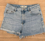 Top shop Light Blue Denim Mom Shorts Photo 0