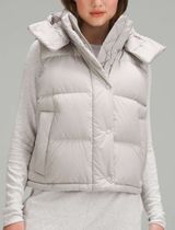 Lululemon Womens Wunder Puff Cropped Vest Size 4 Natural Ivory Outdoor Hiking Photo 0