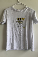 Barbour Womens White Pug Graphic T-Shirt Short Sleeve Crew Neck Size US 4 3825 Photo 0