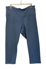 Old Navy Go Dry High Rise Capri Leggings Size XL Blue Activewear Yoga Photo 0