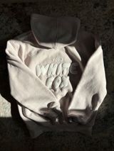 Beige White Fox Hoodie Photo 0