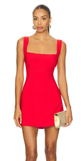 Superdown Aneira Mini Dress in Red Photo 0