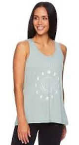 NEW Gaiam Harmony Tank Luna Sage Green Moon Phase Graphic Yoga Top Size M Photo 0
