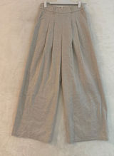 Commense NWT Herringbone Wide Leg Pants Women Small Beige Linen Blend Pleated S Photo 0
