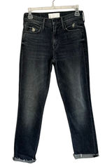 Mother The Flirt Chew Jeans in Cat & Kings Wash Straight Leg Jeans Size 24‎ Photo 0