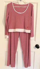 Rachel Ashwell Red White Striped Pajama Set‎ Women’s S/P Cozy Loungewear Photo 0