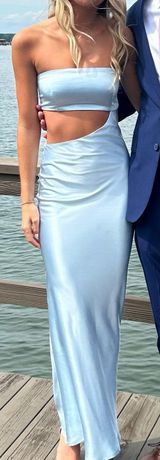 Beginning Boutique Light Blue Dress Photo 0