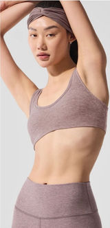 Alo Alosoft Center Stage Bra Size Medium Maeve Pink Sportsbra Workout Photo 0