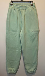 Comfrt Travel Sweatpants Joggers Aloe Mint Green Fleece Women's Small New‎ Photo 0