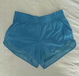 Athleta Mesh Racer Teal Women's 4 inch Shorts Photo 0