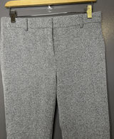 Ann Taylor Pants Womens 2 Gray Herringbone Straight Leg Tweed Dress Slacks Work Photo 0