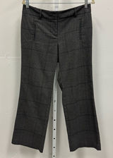 Loft Petite Women’s Plaid Flare Classic Everyday‎ Career Trouser Pants 8P Gray Photo 0