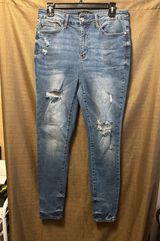 Judy Blue Multicolor Embroidery Pocket High Waist Skinny Jeans Size 11/30 Photo 0