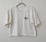 Vintage HDT Diesel Motorcycles USA Cropped Graphic T-Shirt Women's Oversized Photo 0