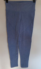 OFFLINE by Aerie Blue Ribbed Seamless High Waisted Leggings Small 0491-5128 Photo 0