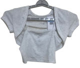 Nike Cami and Shrug Set Womens Size M Grey New Ribbed Logo HJ1299-051 Photo 0
