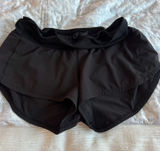 Lululemon Speed Shorts 2.5" Black Low-Rise Photo 0