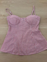 Princess Polly red striped top Photo 0