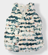 Cabi‎ Gelato Watercolor Sleeveless Blouse Size M Photo 0