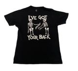 Funny Spooky ‘I've Got Your Back’ Halloween Skeleton Skull Graphic T-Shirt 🔥 Photo 0