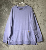 Carhartt Force Sweatshirt Lilac Kangaroo Pocket Lightweight Size XXL Casual Cozy Photo 0
