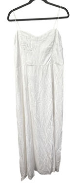 NWT Abercrombie & Fitch A&F Camille Satin Maxi Dress White XL Petite Bridal Photo 0