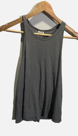 Free People‎ Tank Top Womens Medium Gray Ribbed Racerback Casual We The Free Photo 0