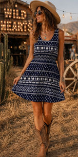 Levi's Western Bandana Paisley Dress Small Cowgirl Festival Pocket Dress Photo 0
