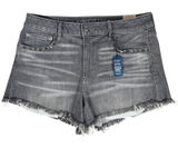 American Eagle‎ Vintage Hi-Rise Festival Shorts Grey Studded Denim Size 14 NWT Photo 0