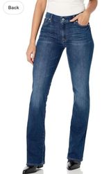 7 For All ManKind womens bootcut size 24 midnight rain Photo 0